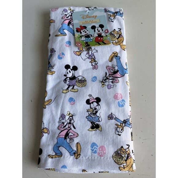 2 Pack Disney Mickey Minnie Friends Easter Kitchen Towels 16 X 26” NEW - Picture 1 of 10